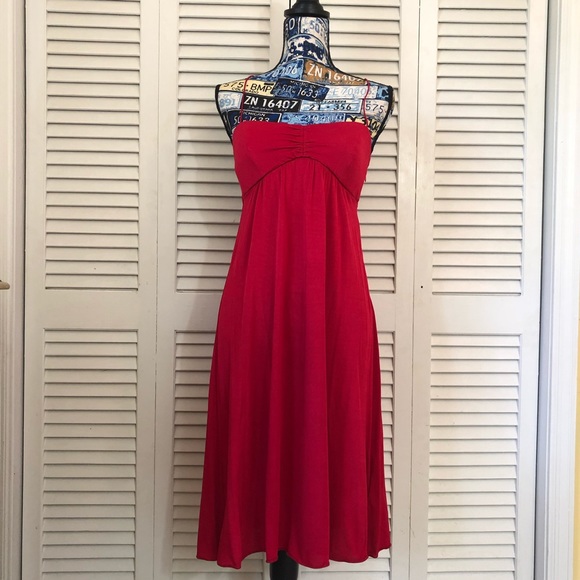crimson sundress